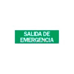 Rótulo "salida de...